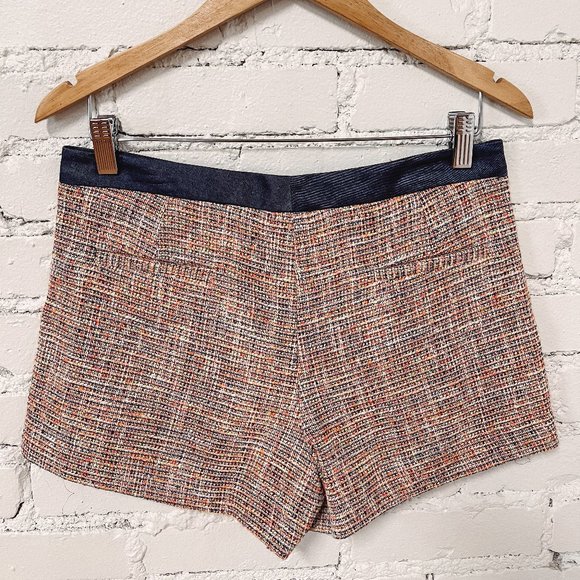 BRAND NEW Neon Tweed Shorts with Jean Trim - Picture 2 of 3
